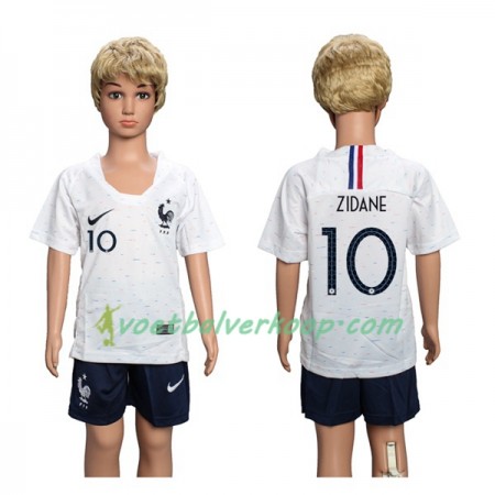 Frankrijk Zidane 10 Kind Uittenue WK voetbal 2018